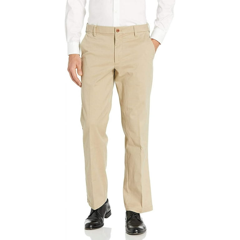 Izod men's performance stretch straight fit flat front chino pant shop