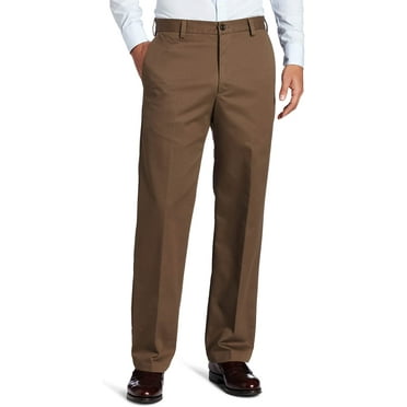 IZOD Mens American Chino Flat Front Straight Fit Pant 36W x 30L Decaf Coffee