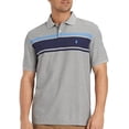 thumbnail image 1 of IZOD Mens Chest Stripe Polo Shirt, Light Heather Gray, X-Large, 1 of 2