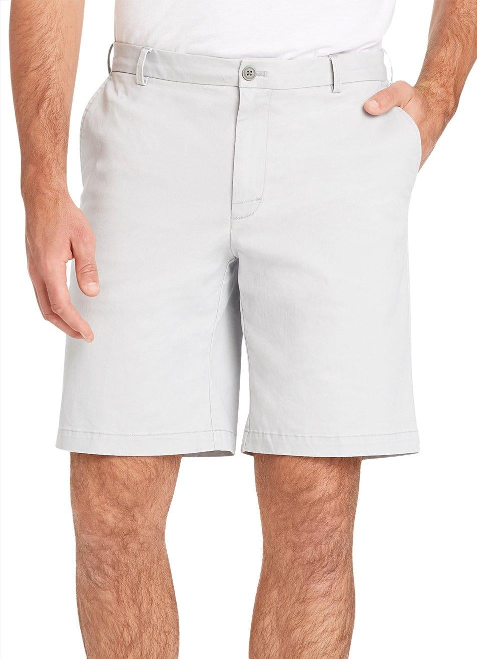 IZOD Mens Classic Fit Solid Saltwater Stretch Chino Shorts 16W Short