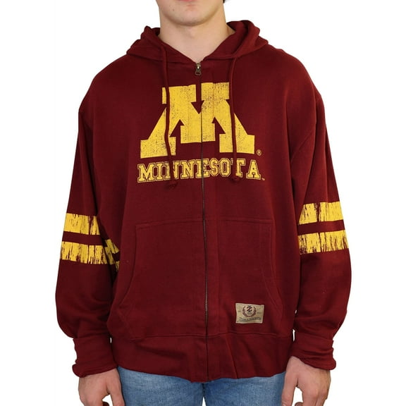 IZOD Mens Collegiate Full Zip Hooded Sweatshirt, Red, Large