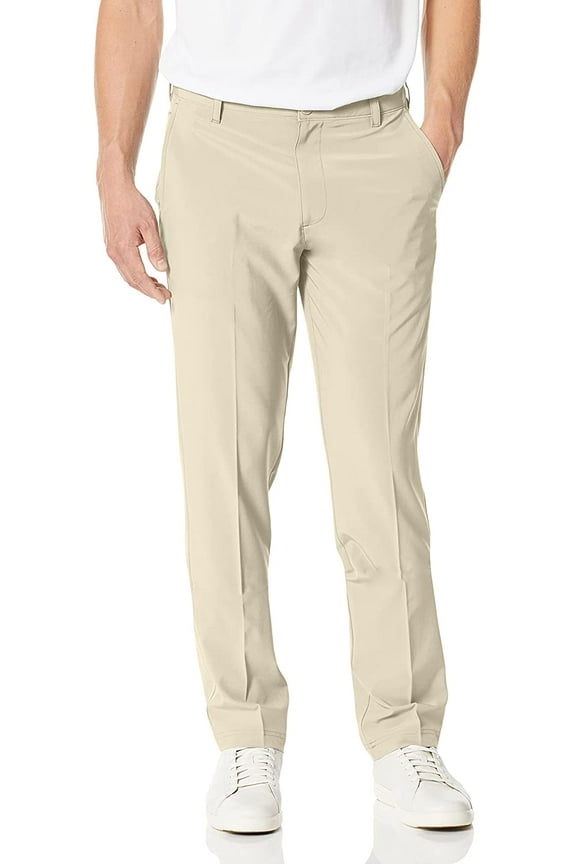 Mens Golf Swingflex Straight Fit Pant 33W x 32L Red Khaki