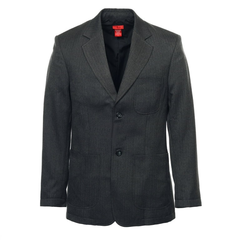 IZOD Mens Herringbone 2 Button Sport Coat Jacket Small Charcoal