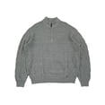 thumbnail image 1 of IZOD Mens Light Gray Heather Long Sleeve Rugby Quarter-Zip Sweater XX-Large, 1 of 1