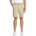 thumbnail image 1 of IZOD Mens Mid-Weight Saltwater Flat Front Stretch Chino Short (Khaki,34), 1 of 3