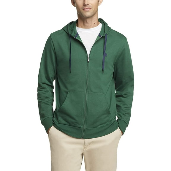 IZOD Mens Nauset Light Full Zip Hoodie Sweatshirt Large Eden