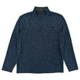 thumbnail image 1 of IZOD Mens Navy Blue Long Sleeve Fleece Quarter Zip Sweater 4XL, 1 of 2