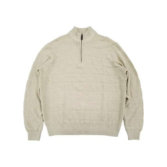 IZOD Mens Rock Heather Long Sleeve Rugby Quarter-Zip Sweater X-Large