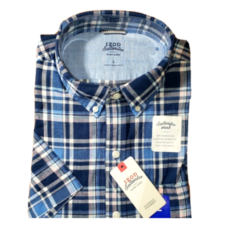 jovani prom dresses light blue Izod Blue Green & Red Plaid Button Down Shirt