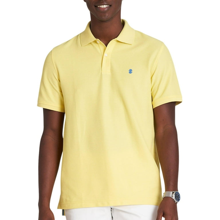 IZOD Mens Solid Advantage Performance Polo Shirt X Large Yellow