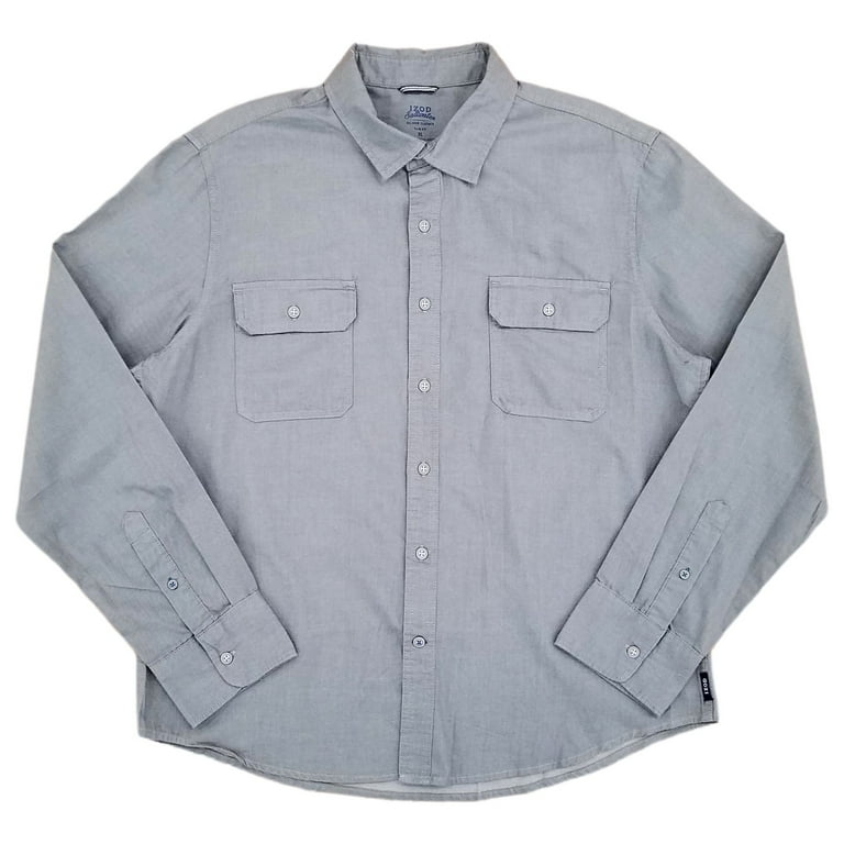 izod dress shirts slim fit Royal Texture L/S Button-down Dress Shirt - Izod Sportswear