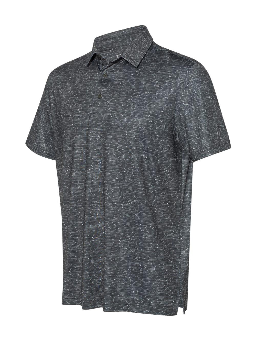 IZOD Men's Colorblock Sport Shirt – Space-Dyed Fabric With Two-Button Placket