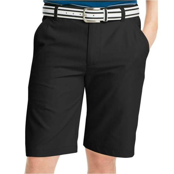 IZOD Mens Sun Control Casual Walking Shorts, Black, 30