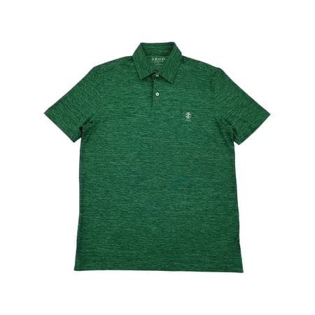 IZOD Mens Verdant Green Swingflex Stretch Performance Golf Polo Shirt Small