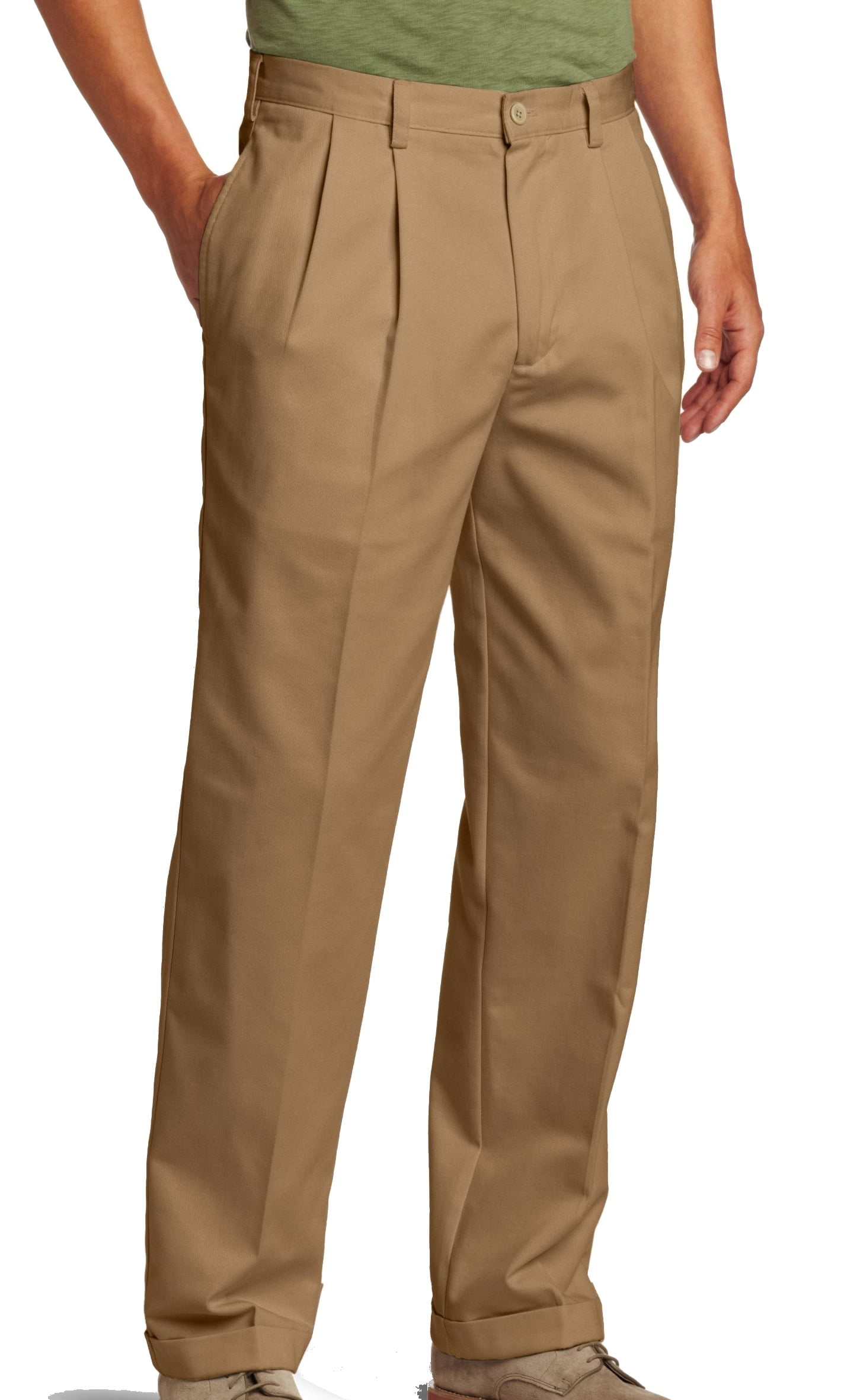 IZOD NEW Beige Mens Size 36X34 Classic-Fit Seamed English Chinos