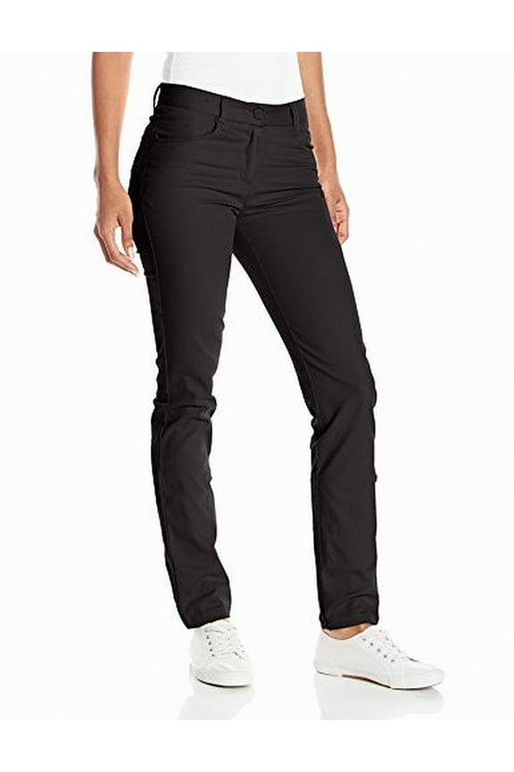 NEW Black Womens Size 5 Button-Front Casual Pants Stretch