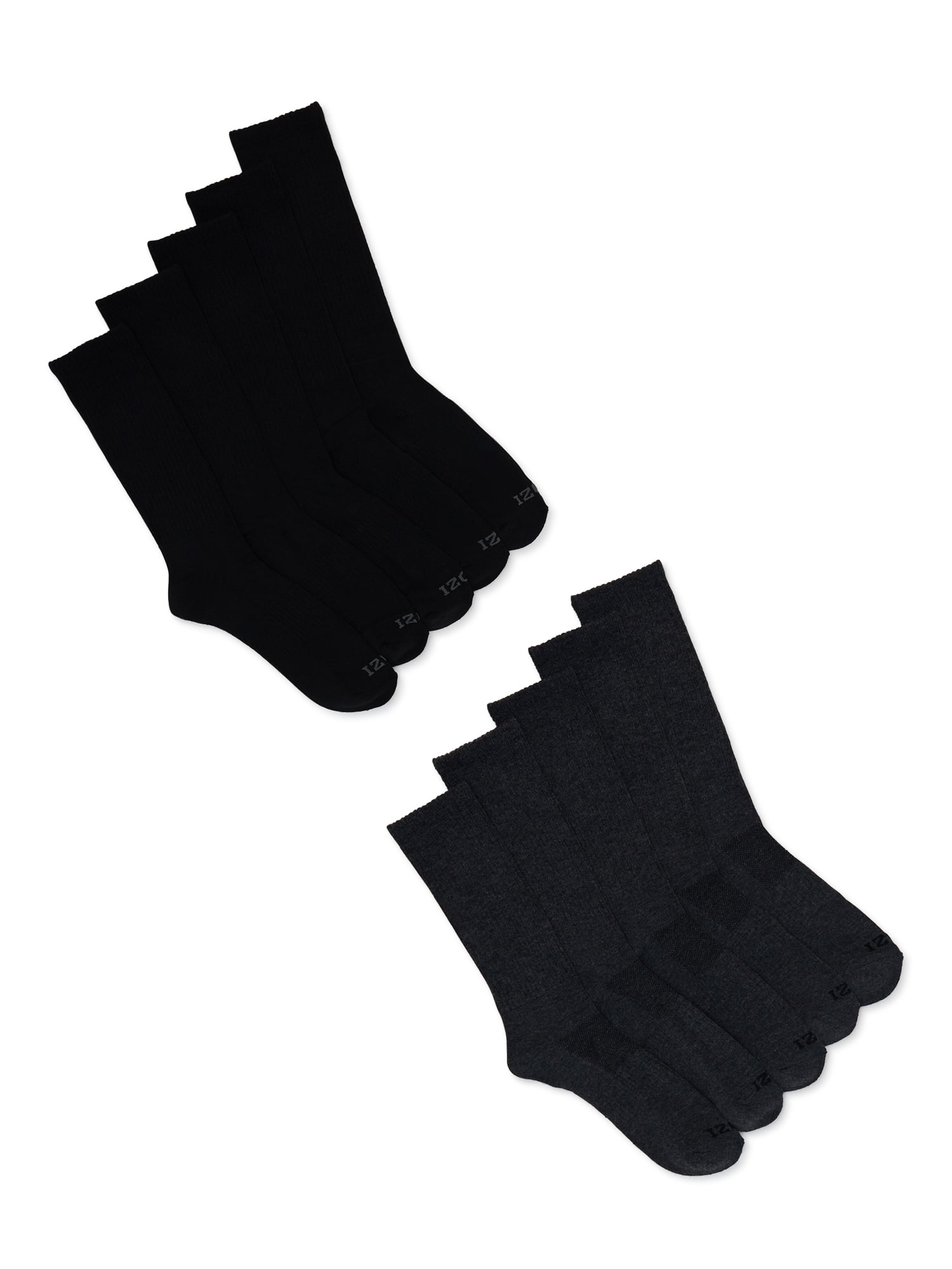 IZOD Originals Men's Athletic Terry Crew Socks, 10-Pack