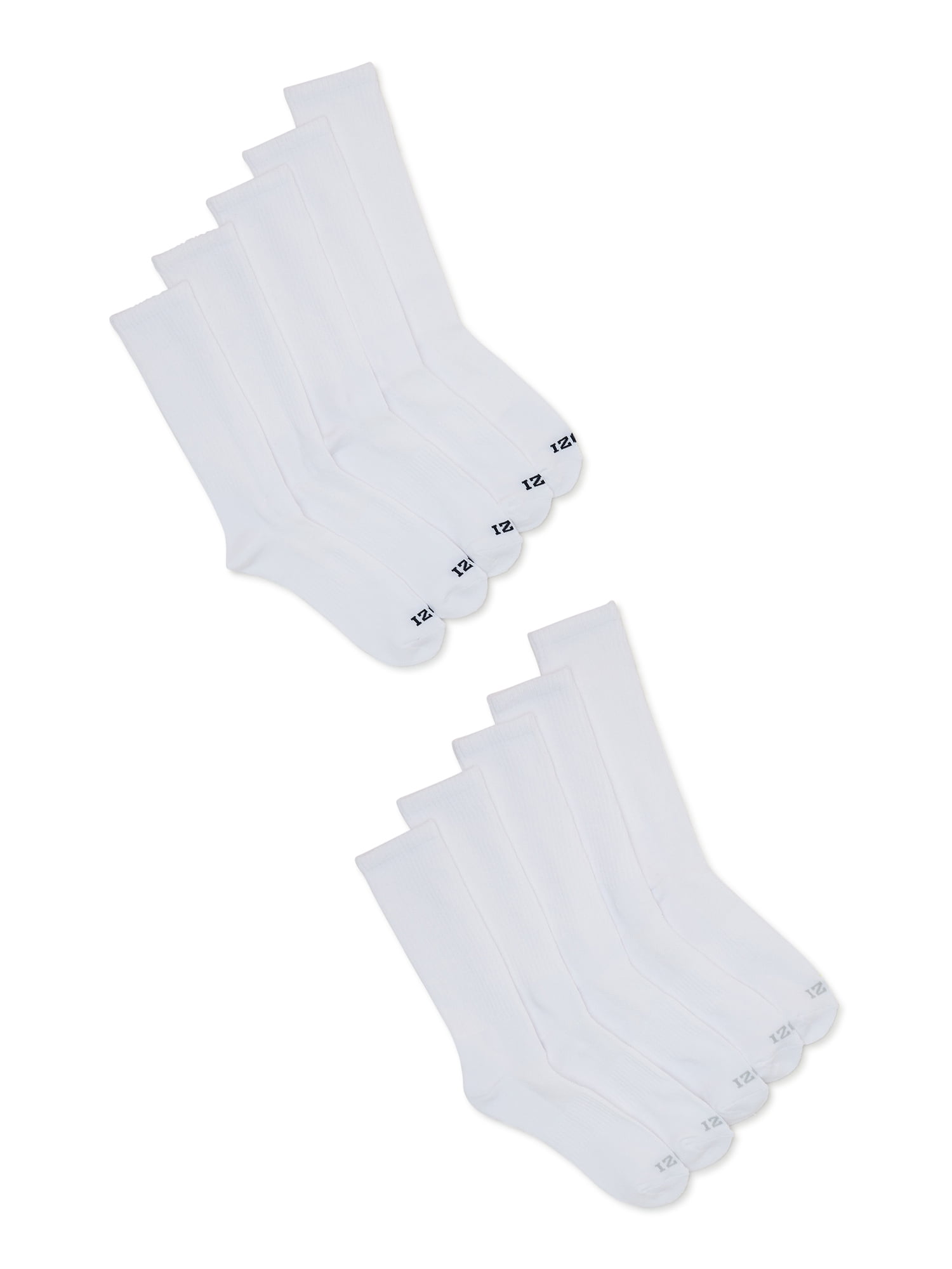 IZOD Originals Men's Athletic Terry Crew Socks, 10-Pack