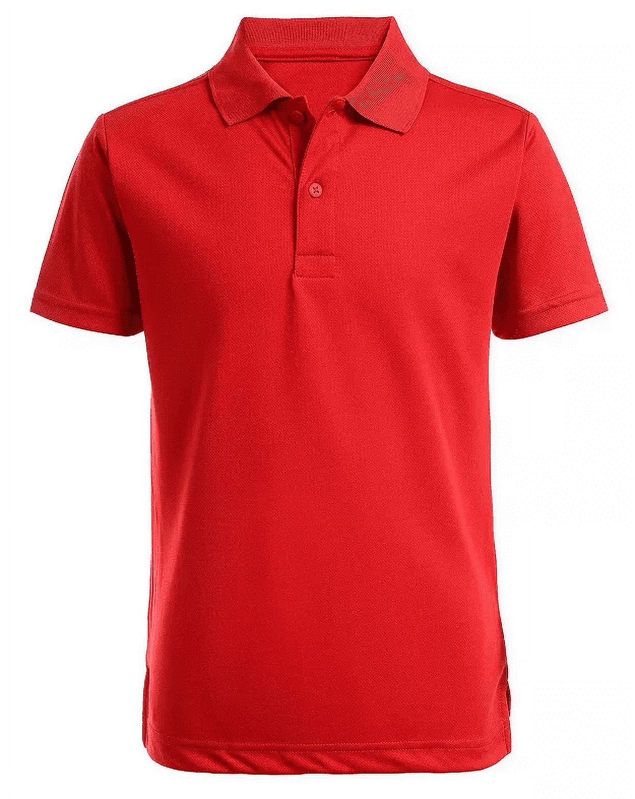 IZOD RED Boys' School Uniform Button Closure Short Sleeve Polo Shirt, US 3T
