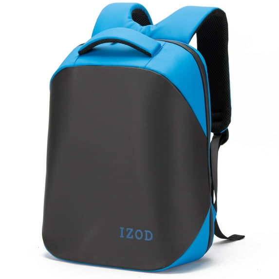 IZOD Venus Business Travel Slim Durable Anti Theft Slim Laptop Backpack, Computer Bag for Women & Men Fits 15 Inch Laptop Notebook / Black & Blue