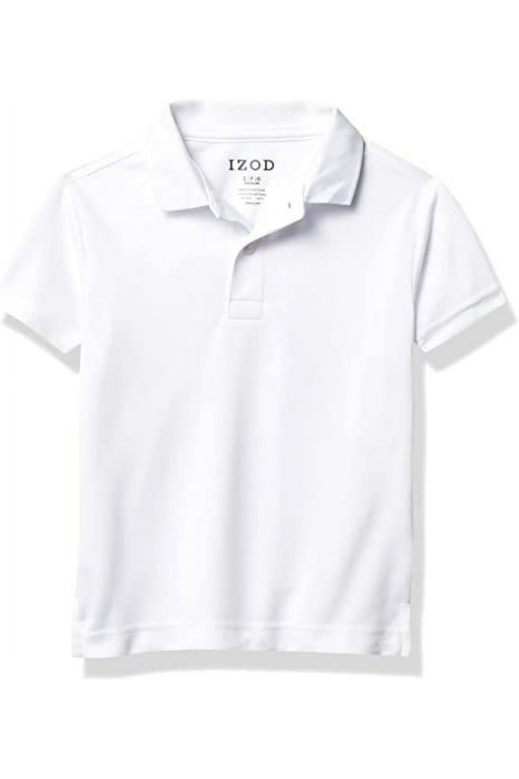 WHITE Boy's School Uniform Short Sleeve Polo Shirt, US 2T