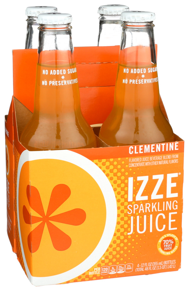 IZZE Sparkling Clementine Juice 412 fl. Oz s (Pack of 6)