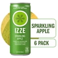 thumbnail image 1 of IZZE Sparkling Juice Beverage Blend, Apple, No Sugar Added, 8.4 FL OZ, 6 Cans, 1 of 12