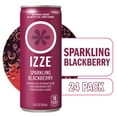 thumbnail image 1 of IZZE Sparkling Juice Beverage Blend, Blackberry, No Sugar Added, 8.4 FL OZ, 24 Cans, 1 of 8