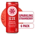 thumbnail image 1 of IZZE Sparkling Juice Beverage Blend, Strawberry, No Sugar Added, 8.4 FL OZ, 6 Cans, 1 of 14
