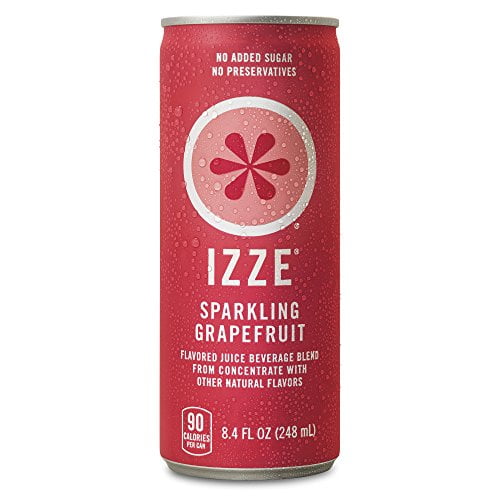 IZZE Sparkling Juice, Grapefruit, 8.4 oz Cans, 24 Count