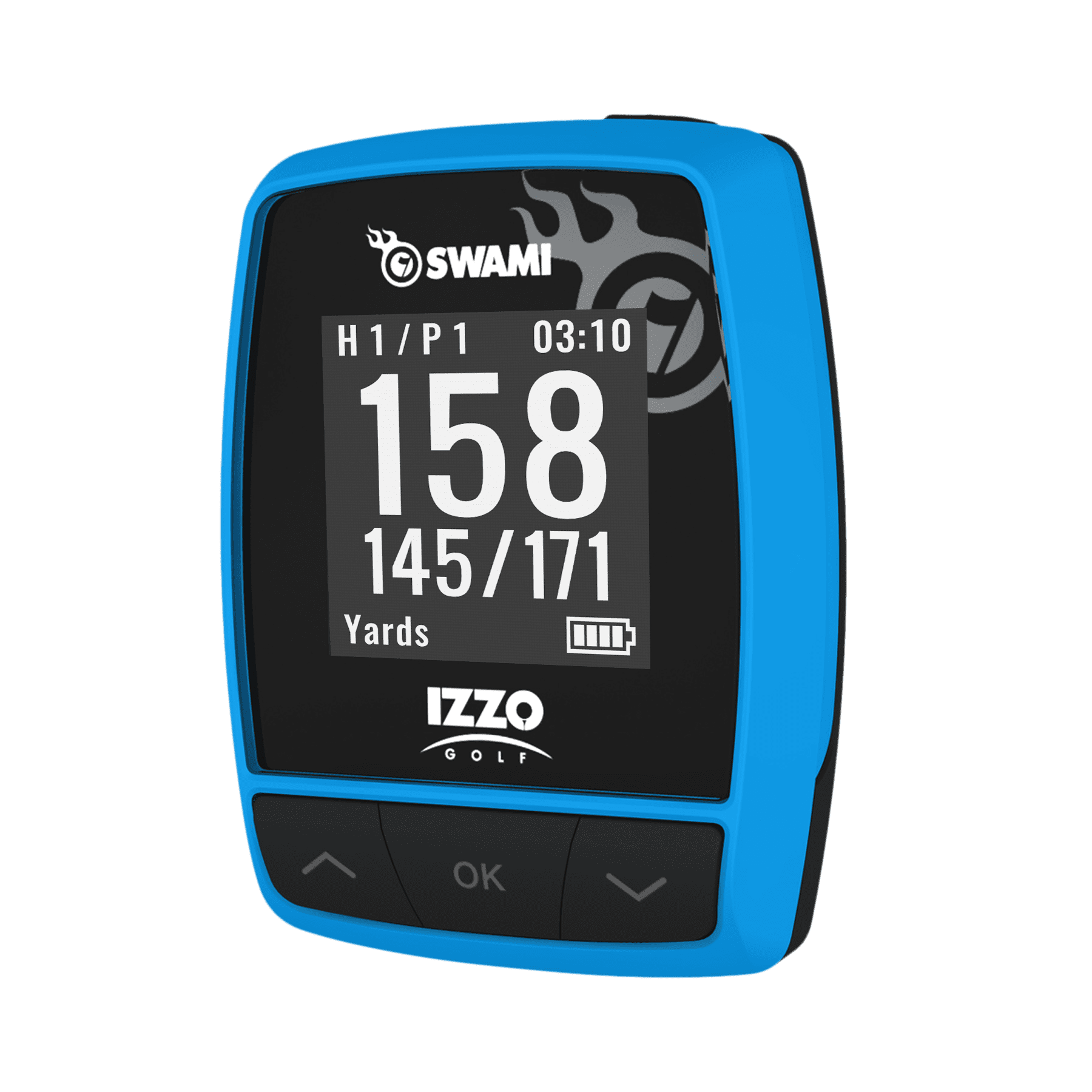 Blue Handheld Water Resistant Bluetooth Golf GPS Rangefinder