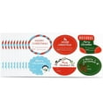 thumbnail image 1 of IZZONI 60-Pack Christmas and Holiday Gift Tags with Self-Adhesive Stickers, Assorted Designs for Present Wrapping, 1 of 6