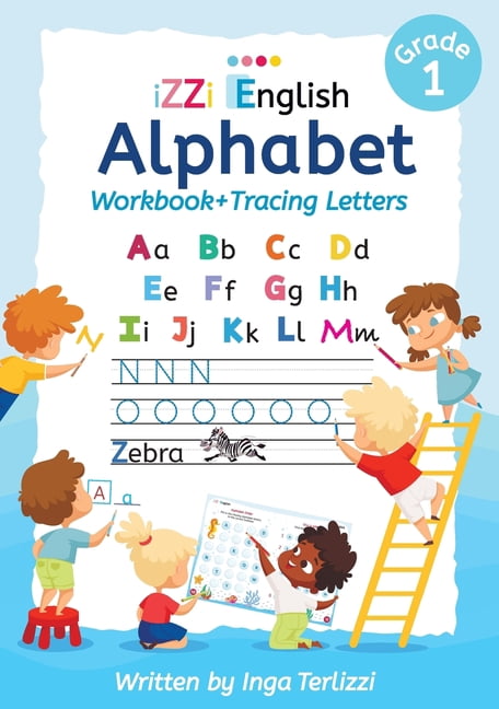 First Steps in English IZZi English Alphabet Workbook + Tracing