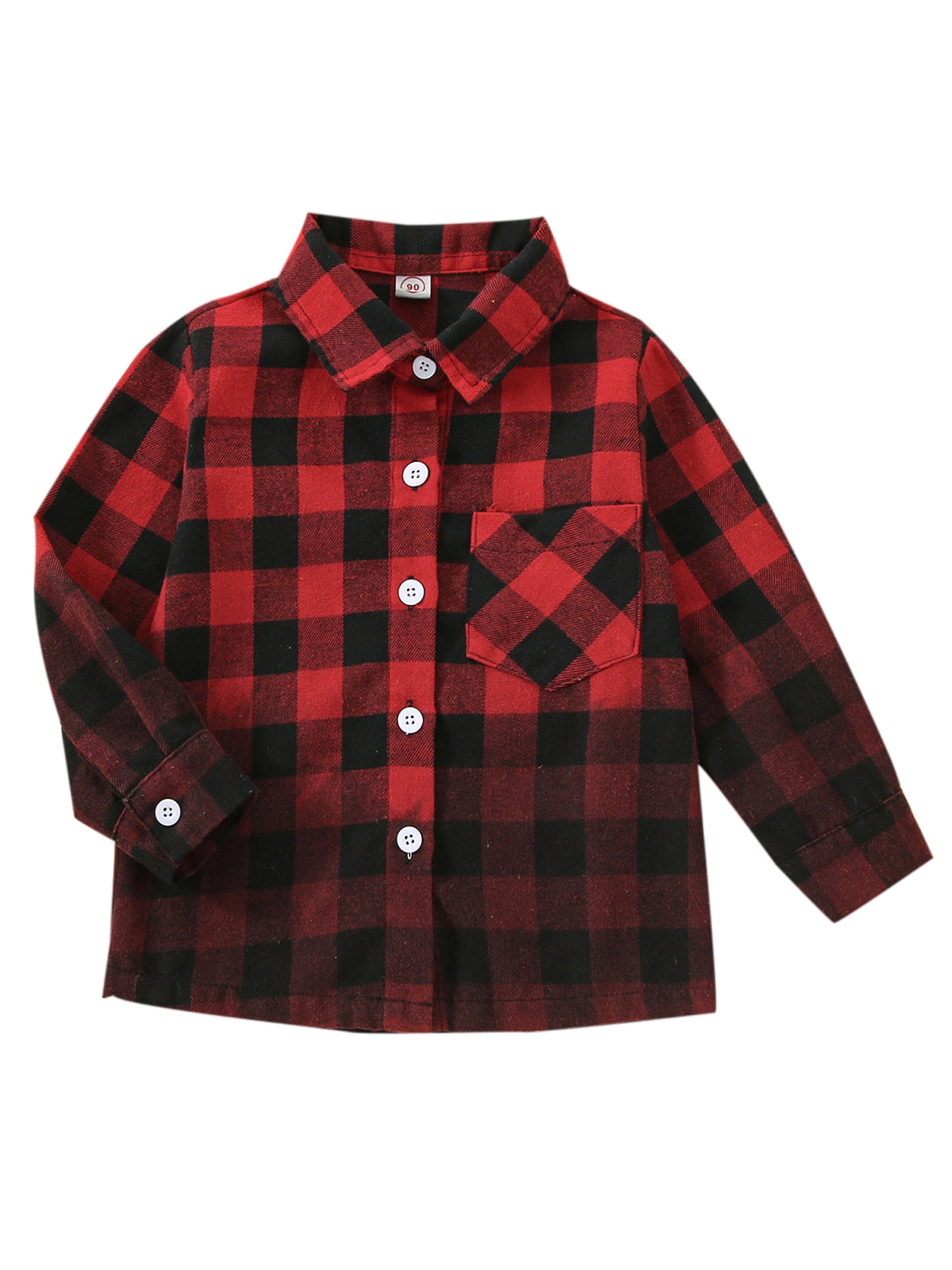 IZhansean Autumn Winter Toddler Baby Boy Girl Coat Plaids Print Long