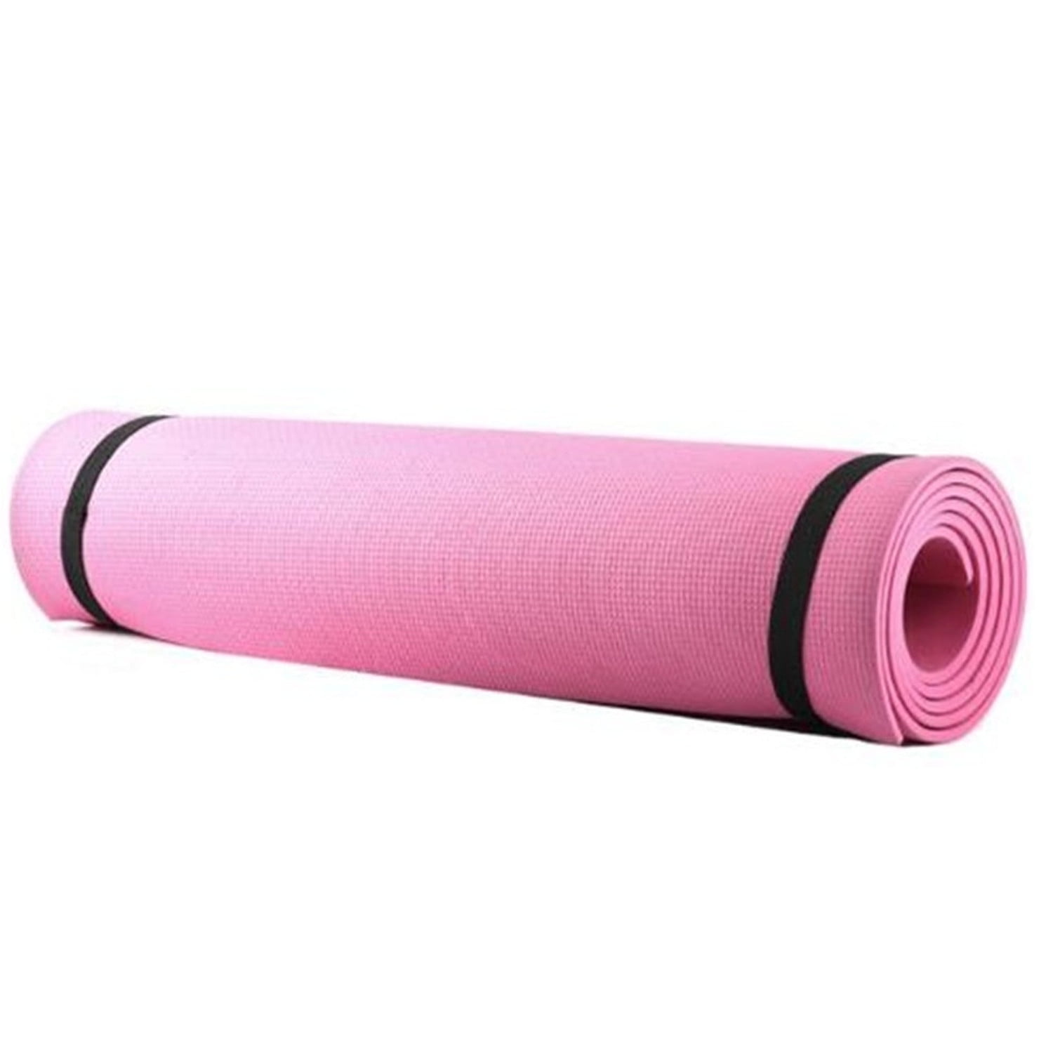 IZhansean Extra Thick Yoga Mat 6mm Non Slip Exercise Pilates Gym Picnic  Camping Straps Pink