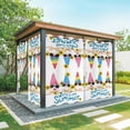 thumbnail image 1 of Dwarf Sunflower Outdoor Curtains for Patio, Welcome Summer Waterproof Outside Curtains Privacy Blackout Curtain for Porch Pergola Cabana, 1 Panel 54W x 84L Inch, 1 of 9
