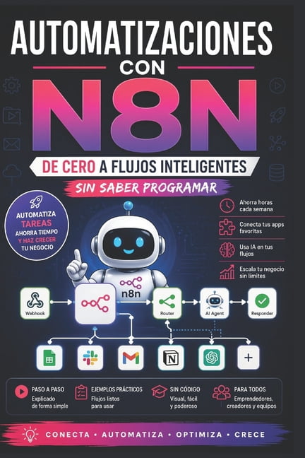 Ia Y Emprendimiento Automatizaciones con N8N: De cero a flujos inteligentes sin saber programar, Book 1, (Paperback)