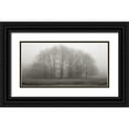 thumbnail image 1 of Iacobellis, Michael 24x14 Black Ornate Wood Framed with Double Matting Museum Art Print Titled - Gathering Trees, 1 of 4