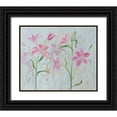 thumbnail image 1 of Iafrate, Sandra 23x20 Black Ornate Wood Framed with Double Matting Museum Art Print Titled - Dancing Pink Trio II, 1 of 4