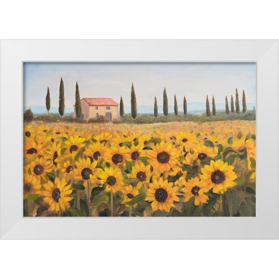 Iafrate, Sandra 32x23 White Modern Wood Framed Museum Art Print Titled - Tuscan Memories I