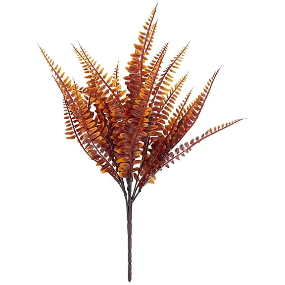 Iamnij 1 Pcs Artificial Fall Flowers,Fall Plants No Fade Fern, Fake Fall Decorations For Home Autumn Outdoor Garden Decor,Thanksgiving Decorations