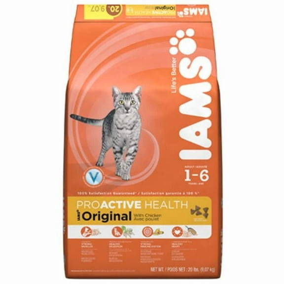 Iams 10520 16 lbs. Original Chicken Flavor Dry Cat Food