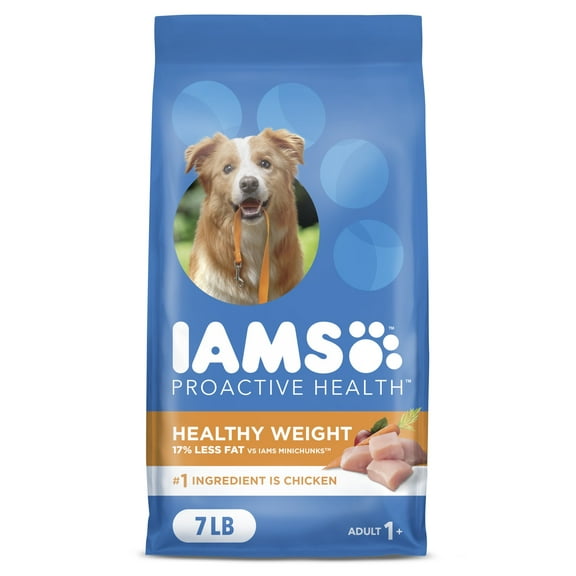 Iams Adult Healthy Weight Control Dry Dog Food With Real Chicken, 7 Lb Bag