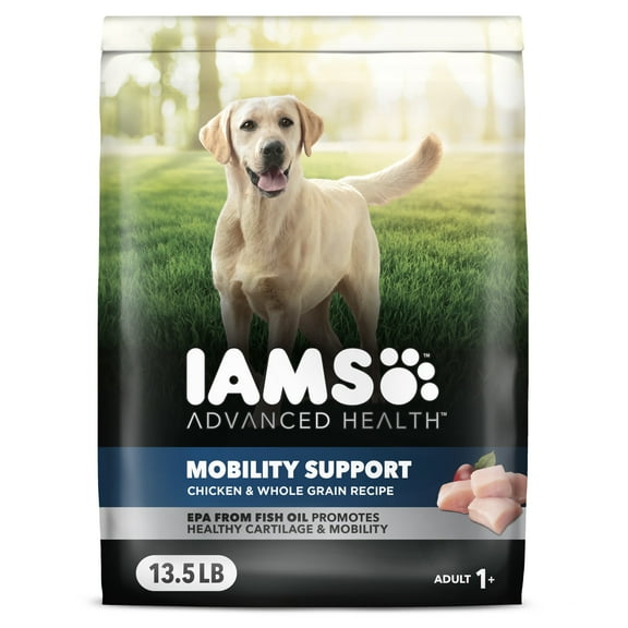 Iams Advanced Health Mobility Support Chicken & Whole Grain Recipe Adult Dry Dog Food, 13.5 Lb Bag