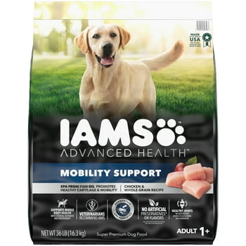 Iams Advanced Health Mobility Support Chicken & Whole Grain Recipe Adult Dry Dog Food, 36 lb. Bag