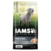 Iams Advanced Health Skin & Coat Chicken And Salmon Recipe Adult Dry Dog Food, 6 Lb Bag