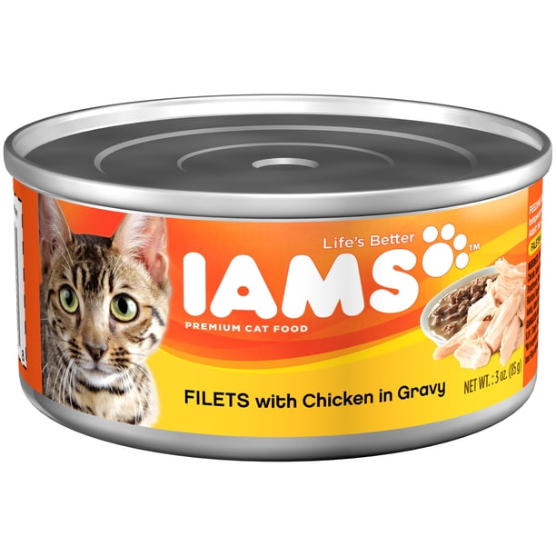 Iams Premium Filets With Chicken In Gravy Canned Cat Food