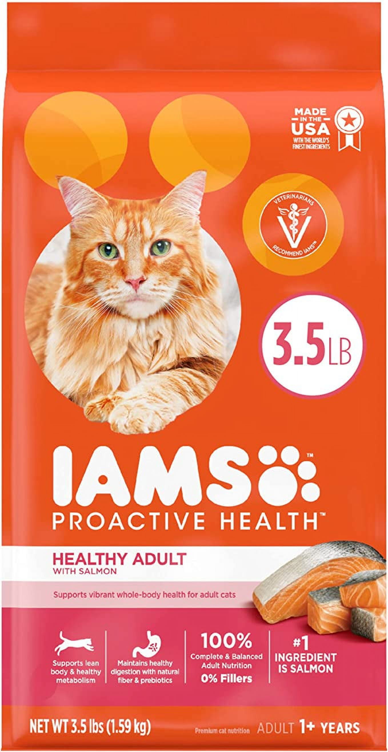 Iams Proactive Health Adult Dry Cat Food High Protein, Kibble Diet