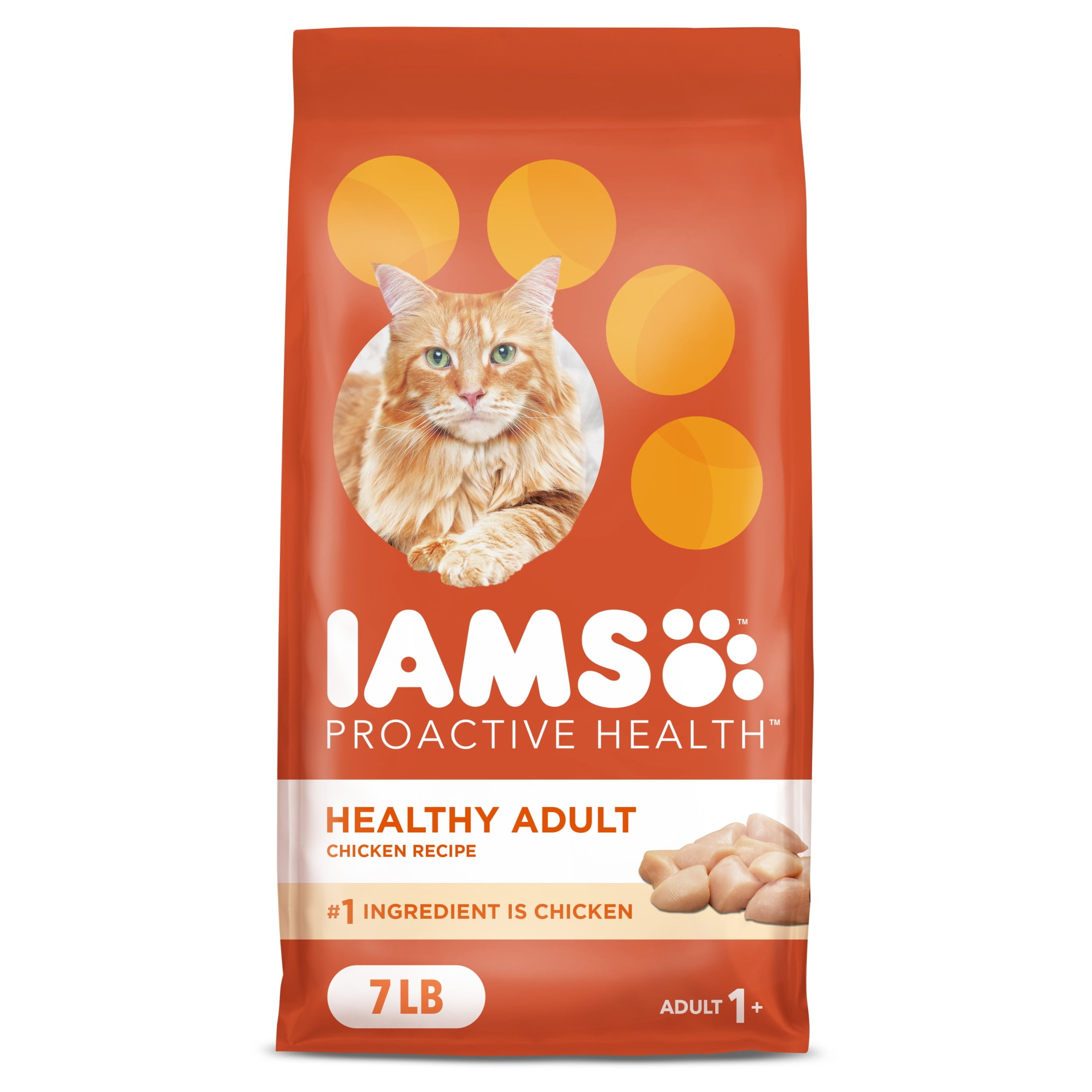 Iams Proactive Health Chicken Dry Cat Food, 7 Lb Bag
