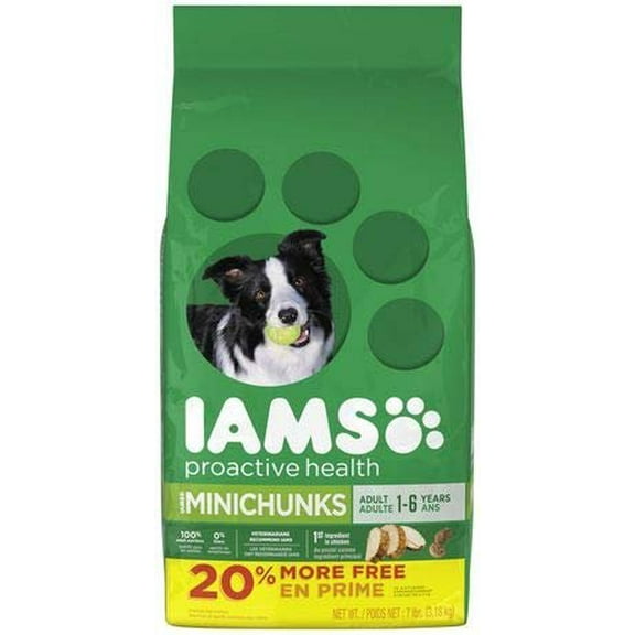 Iams Proactive Health Adult MiniChunks Chicken Flavor Dry Dog Food Pack of 2
